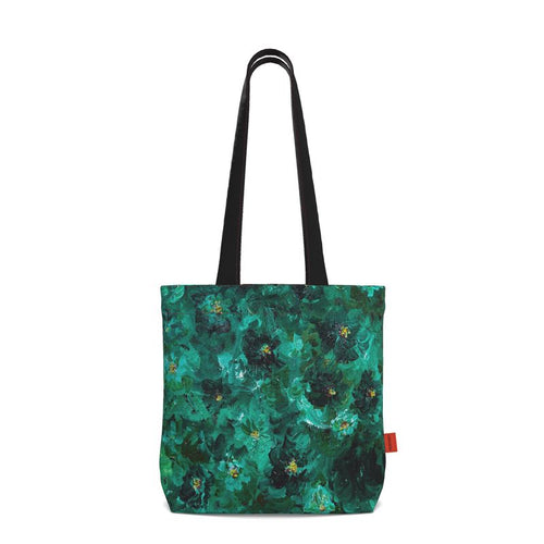 Green Flowers 001 — Artful Tote (Everyday Edition)