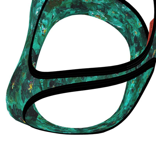 Green Flowers 001 - Artful Sports Bra (Studio Edition)
