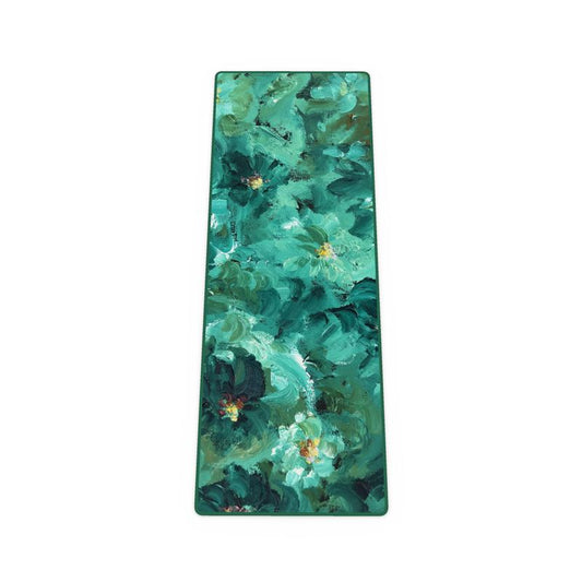 Green Flowers 001 - Artful Yoga Mat (Studio Grade)