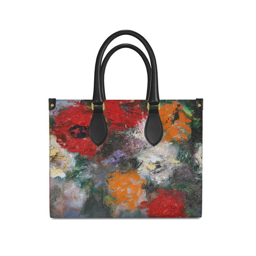 The Bloom 002 - Medium Leather book tote