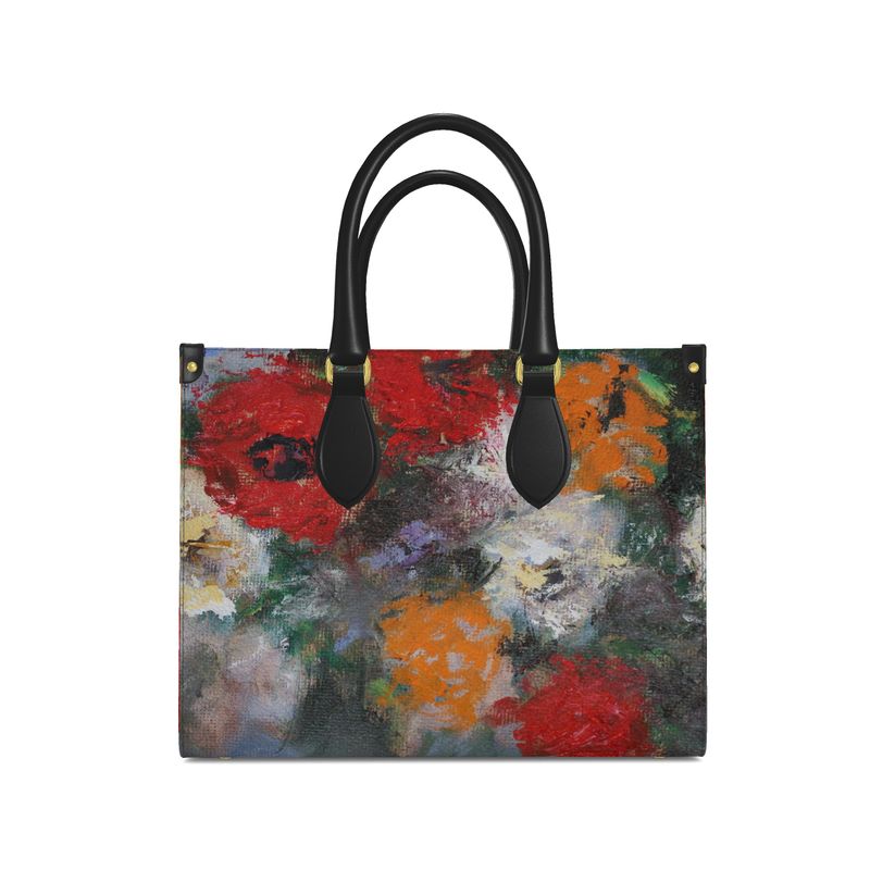 The Bloom 002 - Medium Leather book tote