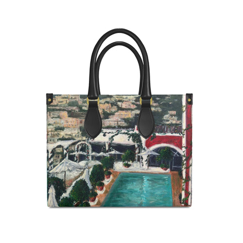 Positano limited edition– Large Leather Book Tote