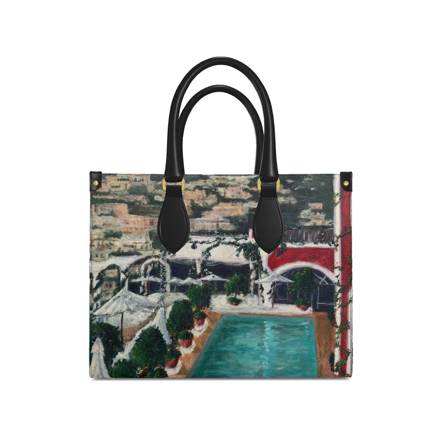 Positano limited edition– Large Leather Book Tote