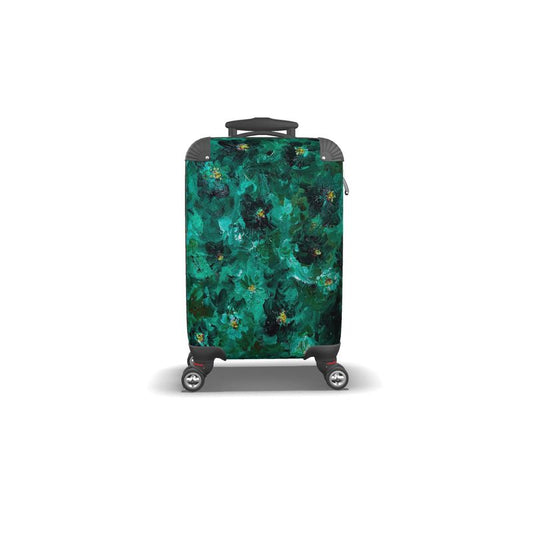 Green Flowers 001 - Artful Carry-On Suitcase (Travel Edition)